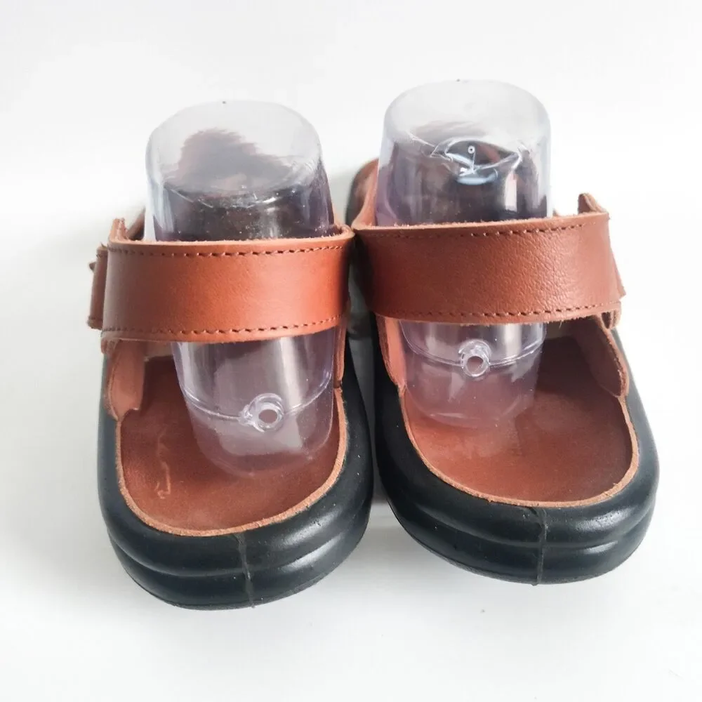 Hammacher Schlemmer Sandals 11.5 - 12 EU Size 46 Walk On Air Leather Strap Brown